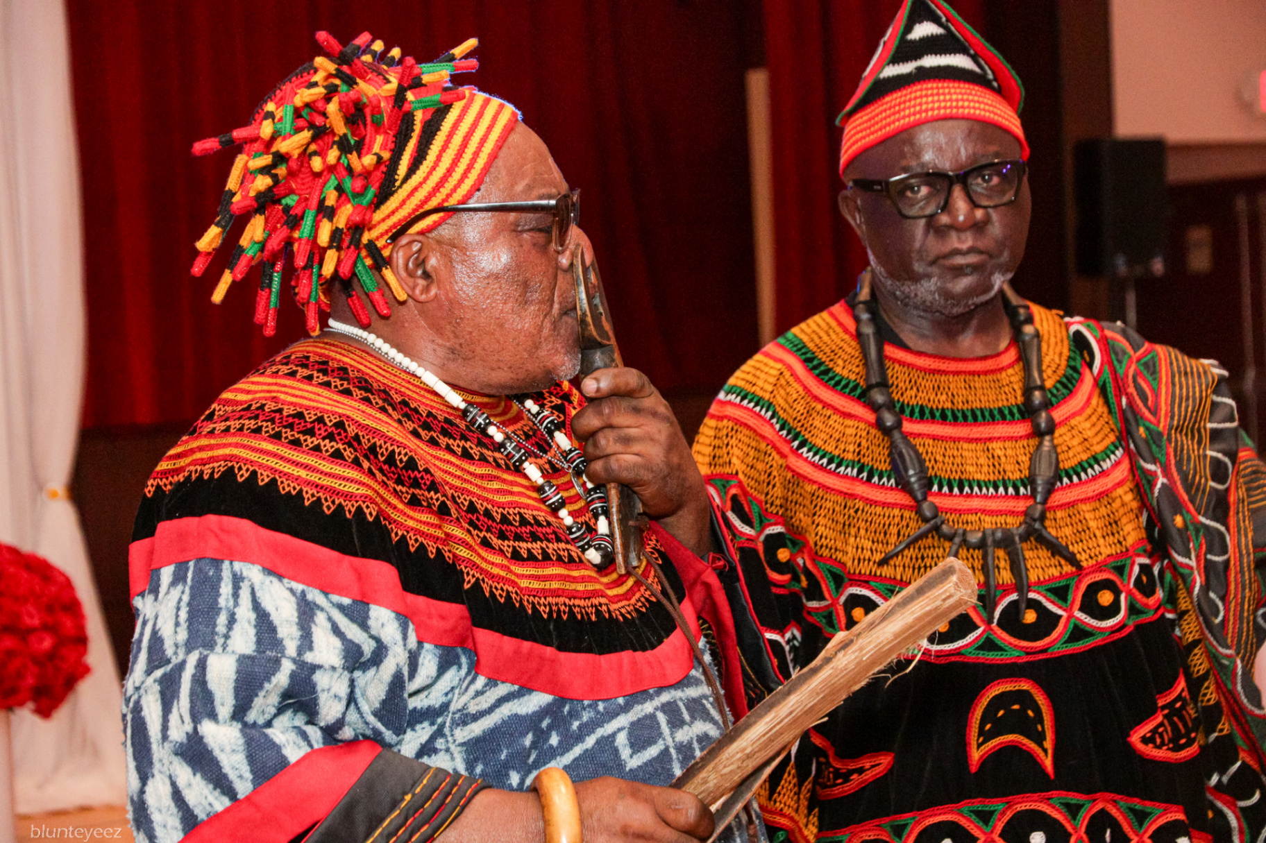 Elders in traditional Nkwen regalia